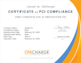 PCI Compliance Certificate